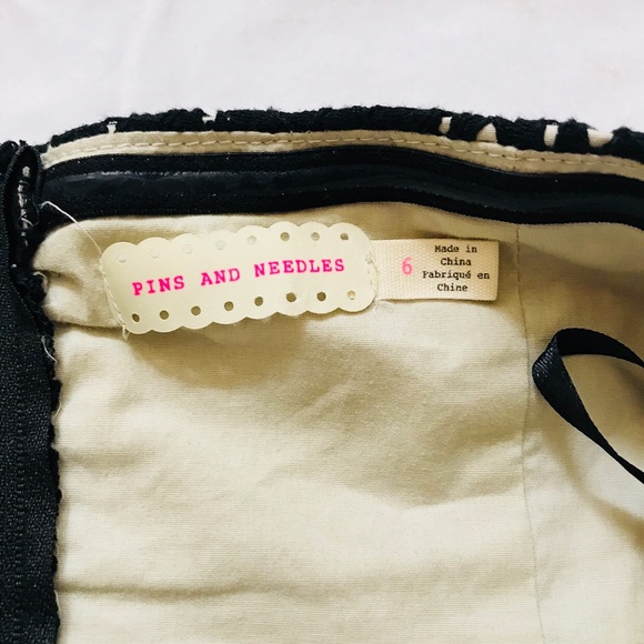 🛍Pins and Needles Black Mini Dress 6 - Picture 3 of 4